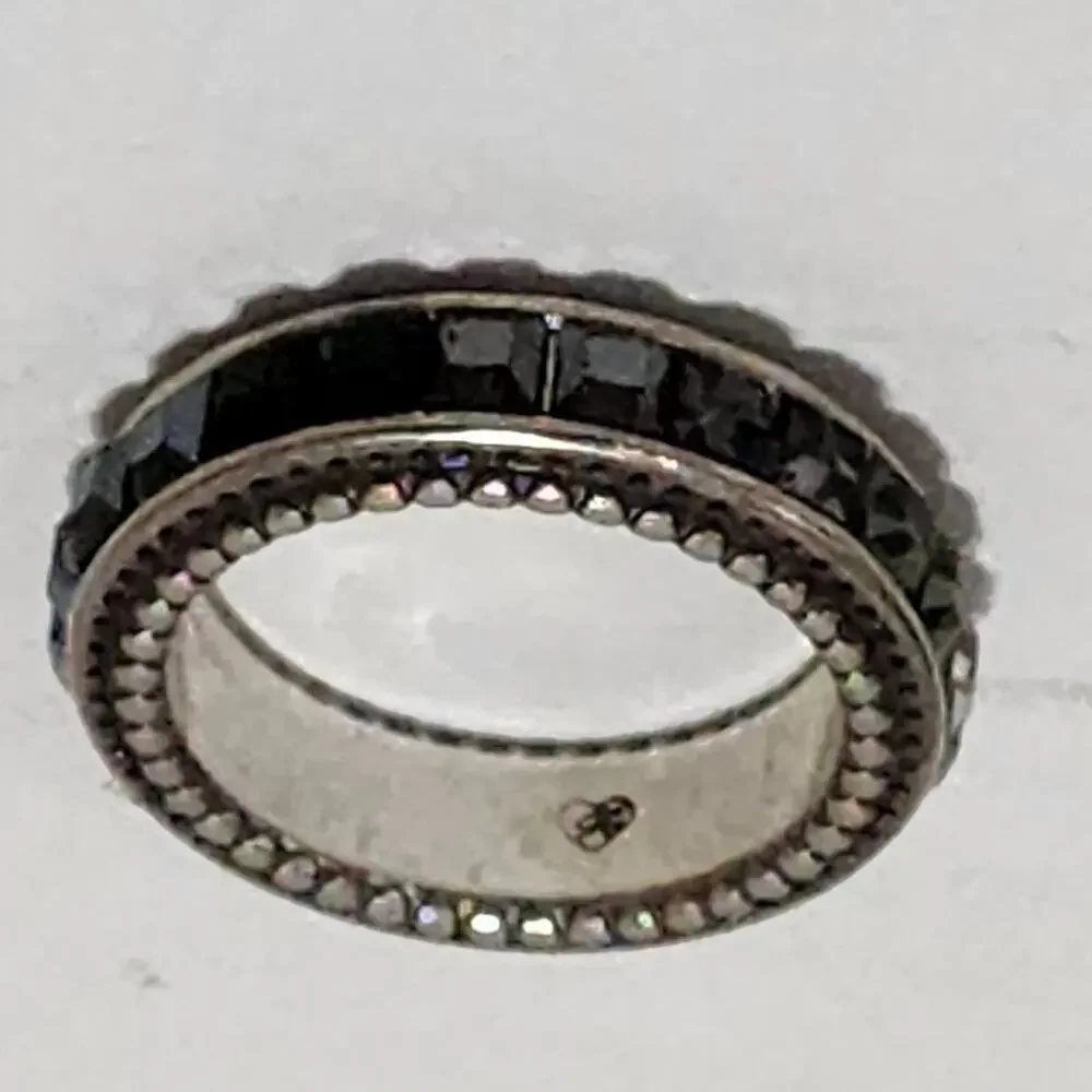 Brighton black Spectrum crystal‎ ring size 7